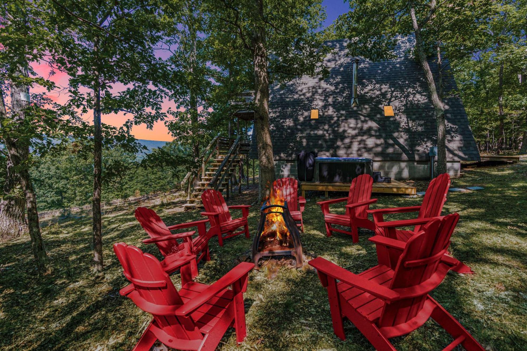 Great Views! A-Frame W Hot Tub, Grill & Fire Pit Vila Morton Grove Exterior foto