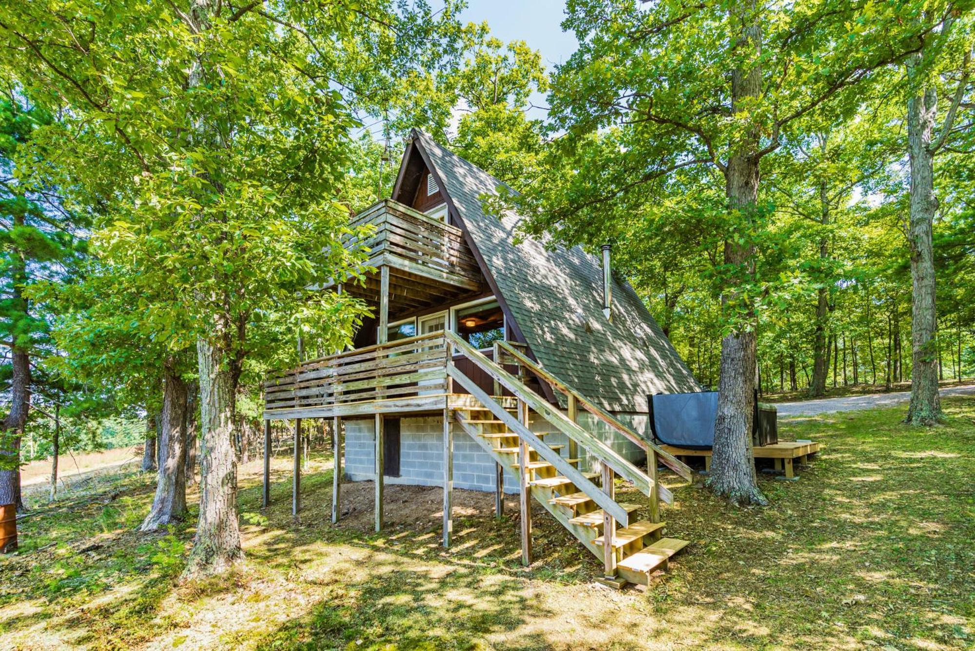 Great Views! A-Frame W Hot Tub, Grill & Fire Pit Vila Morton Grove Exterior foto