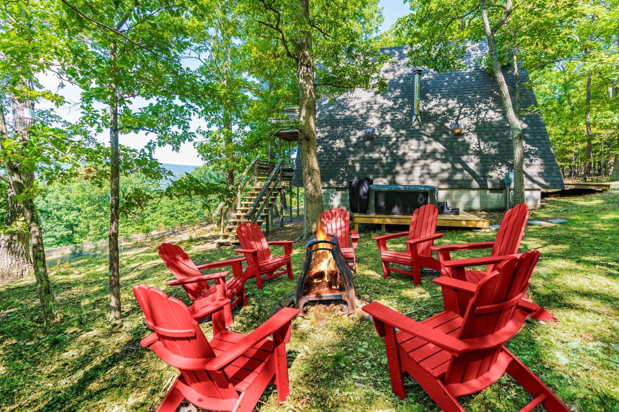 Great Views! A-Frame W Hot Tub, Grill & Fire Pit Vila Morton Grove Exterior foto